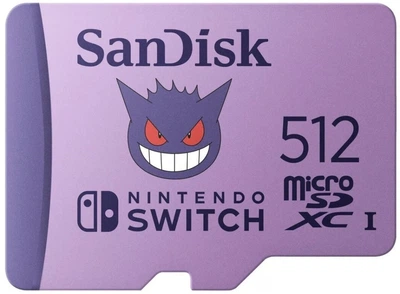 Карта пам'яті SanDisk Pokémon Nintendo Switch microSDXC 512GB UHS-I V30 (SDSQXAO-512G-GN6ZK)