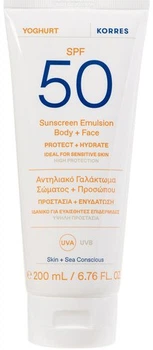 Солнцезащитная эмульсия для лица и тела Korres SPF 50 с йогуртом 200 мл (5203069126505)