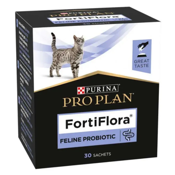 Пищевая добавка для кошек и котят Purina Pro Plan Veterinary Diets FortiFlora (поддержание здоровья кишечника) саше - 30 шт
