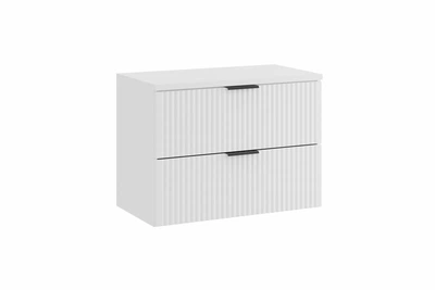 Тумба со столешницей, для ванной комнаты Adel White 80 см Comad set-adw b white 80cm белый / белый