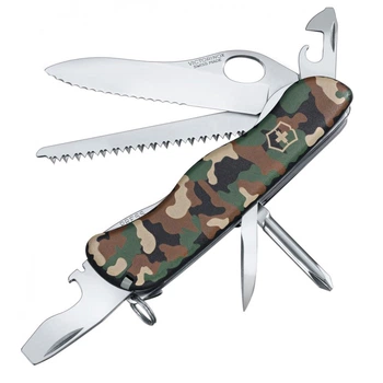 Ніж складний, мультитул Victorinox Trailmaster (111мм, 12 функцій), камуфляж 08463.MW94