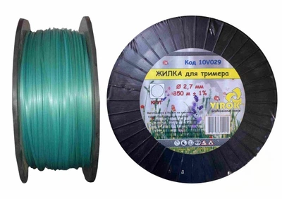 Жилка для триммера "КРУГ" Ø= 2,7 мм, l= 350 м (бобина) VIROK (10V029)