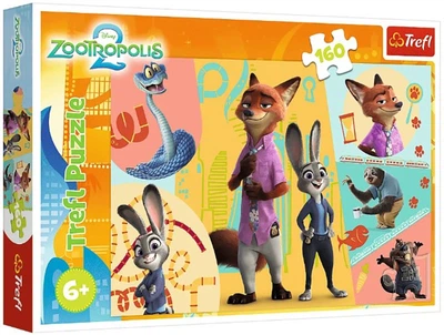 Пазли Trefl - Зоотрополіс-2. Разом у Зоотрополіс / Disney Zootopia 2 / Trefl / 160 елементів (15429)