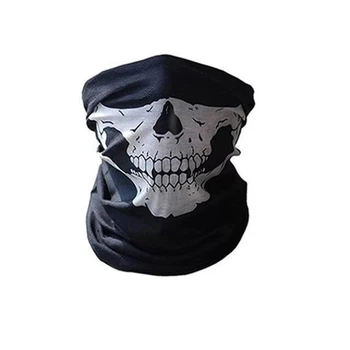 Бафф Skull бандана, балаклава, маска чорна з черепом 20202