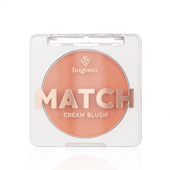 Кремові рум'яна для обличчя Bogenia Match Cream Blush, 001 персиковий, 3 г