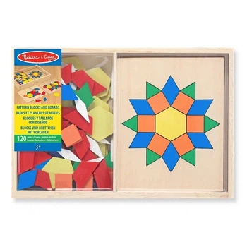 Большой набор деревянной мозаики MelissaandDoug MD10029, 120 элементов