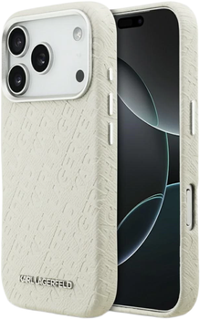 Etui Karl Lagerfeld FW Stamped Karl MagSafe do Apple iPhone 17 Pro Max Beige (KLHMP17XPGKLFOFE)