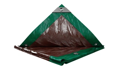 Тент Mastertool GREEN/BROWN 3х5 м двосторонній 130 г/м² 89-4305
