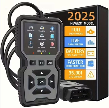 Автомобильный OBD2 сканер V519 — диагностический инструмент для чтения ошибок, Live Data, теста датчиков, поддержка 9 протоколов, 10 языков
