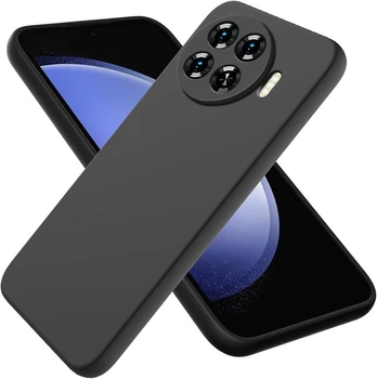 Чехол Fiji Full Soft Premium для Tecno Spark 20 Pro Plus (KJ7) противоударный бампер с микрофиброй Black