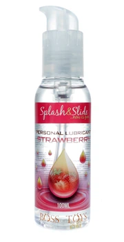 Вагінальний лубрикант з ароматом полуниці на водній основі Personal Lubricant Boss of Toys 100 ml
