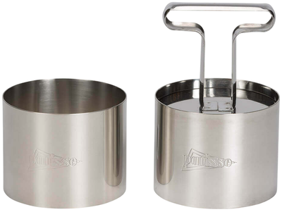 Набір двох кілець Patisse для тіста сталеві з штовхачем 9 см (8712187021045)