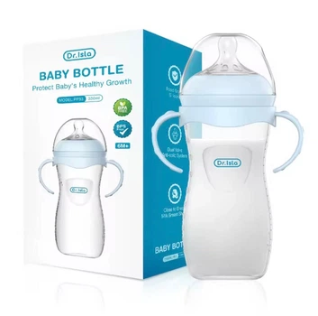 Пляшечка для годування Dr.Isla Baby Bottle 330 мл, від 6міс, синя