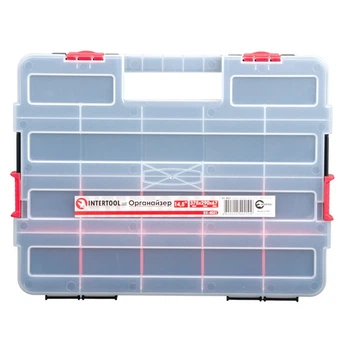 Пластиковий органайзер для інструментів 14.5" 375*290*67 мм INTERTOOL BX-4021