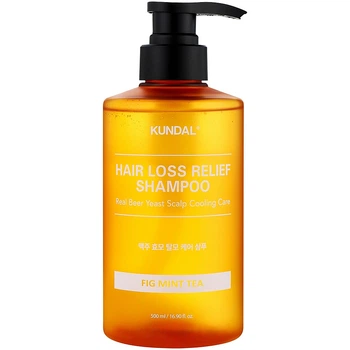 Пивной шампунь для объема тонких волос и против выпадения Kundal Beer Yeast Hair Loss Relief Shampoo 500 мл (8809809429690)