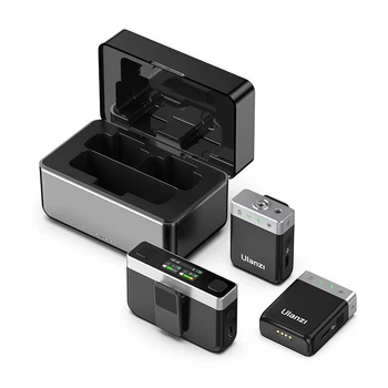 Беспроводной стерео петличный микрофон Ulanzi U-Mic AM18 2.4G для DSLR, iOS, Android, ПК, до 20 часов записи