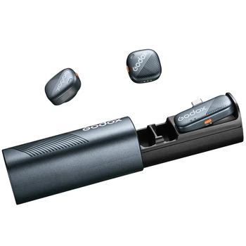 Бездротовий петличний мікрофон Godox CUBE-SC KIT2 USB-C для iPhone та Android з кейсом