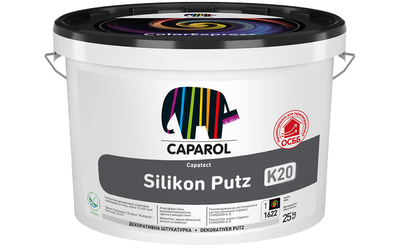 Штукатурка силиконовая фасадная Caparol Capatect Silikon Putz K20 База 1, 25кг