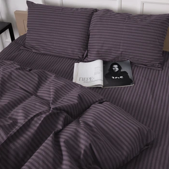 Простынь MirSon Бязь 17-0603 Stripe Violet 200 х 220 см (2200008051068)