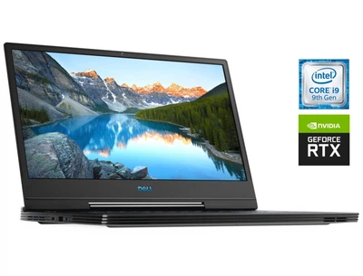 Игровой ноутбук Dell G7 7590 / 15.6" (3840x2160) IPS / Intel Core i9-9880H (8 (16) ядра по 2.3 - 4.8 GHz) / 32 GB DDR4 / 512 GB SSD / nVidia GeForce RTX 2080 Max-Q, 8 GB GDDR6, 256-bit / WebCam / Win 10 Home б/у