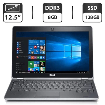 Нетбук Dell Latitude E6230 / 12.5" (1366x768) TN / Intel Core i5-3320M (2 (4) 2.6 - 3.3 GHz) / 8 GB DDR3 / 128 GB SSD / Intel HD Graphics 4000 / WebCam / VGA б/у