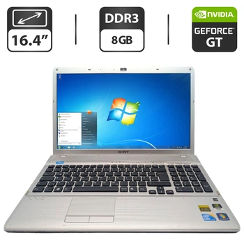 Ноутбук Sony VPCF1 / 16.4" (1920x1080) TN / Intel Core i5-560M (2 (4) ядра по 2.6 - 3.2 GHz) / 8 GB DDR3 / 500 GB HDD / nVidia GeForce GT 425M, 1 GB GDDR3, 128-bit / WebCam / DVD-ROM б/у
