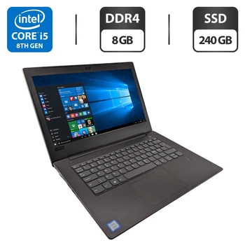 Ноутбук Lenovo V330-14IKB / 14" (1920x1080) IPS / Intel Core i5-8265U (4 (8) ядра по 1.6 - 3.9 GHz) / 8 GB DDR4 / 240 GB SSD / Intel UHD Graphics / WebCam б/у
