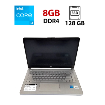 Ультрабук HP 14-dq2031tg / 14" (1920x1080) IPS / Intel Core i3-1125G4 (4 (8) ядер 2.0 - 3.7 GHz) / 8 GB DDR4 / 128 GB SSD / Intel UHD Graphics / WebCam / Win Home Lic 10 б/у