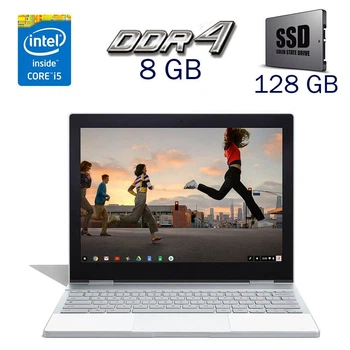 Нетбук-трансформер Б-класс Google Pixelbook GA00122-US / 12.3" (2400x1600) IPS Touch / Intel Core i5-7Y57 (2 (4) ядра по 1.2 - 3.3 GHz) / 8 GB DDR4 / 128 GB SSD / Intel HD Graphics 615 / WebCam б/у