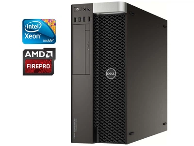 Рабочая станция Dell Precision 5810 Workstation Tower / Intel Xeon E5-1620 v3 (4 (8) ядра по 3.5 - 3.6 GHz) / 8 GB DDR4 / 256 GB SSD / AMD FirePro W2100, 2 GB DDR3, 128-bit / DVD-ROM б/у