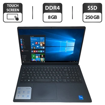 Ноутбук Б-класс Dell Inspiron 15 3511 / 15.6" (1920x1080) IPS Touch / Intel Core i5-1135G7 (4 (8) ядра по 4.2 GHz) / 8 GB DDR4 / 250 GB SSD / Intel UHD Graphics / WebCam / Windows 10 б/у