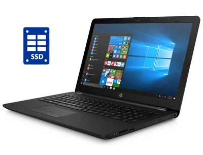 Ноутбук HP 15-ac112no / 15.6" (1366x768) TN / Intel Celeron N3050 (2 ядра по 1.6 - 2.16 GHz) / 8 GB DDR3 / 128 GB SSD / Intel HD Graphics / WebCam / DVD-ROM / Win 10 Home б/у