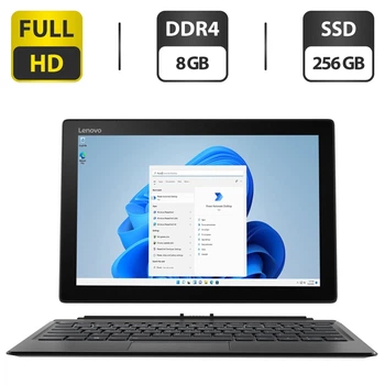 Нетбук-трансформер Б-класс Lenovo MIIX 520-12IKB / 12.2" (1920x1080) IPS Touch / Intel Core i5-8250U (4 (8) ядра по 1.6 - 3.4 GHz) / 8 GB DDR4 / 256 GB SSD / Intel UHD Graphics 620 / Windows 11 Pro / Клавиатура б/у