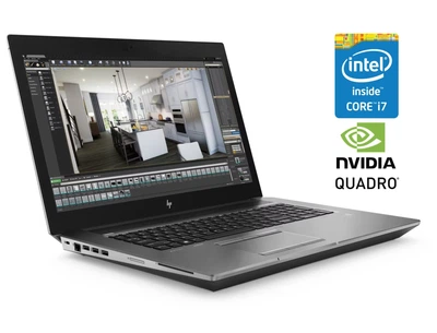 Мобільна робоча станція HP ZBook 17 G6 / 17.3" (1920x1080) IPS / Intel Core i7-9850H (6 (12) ядер по 2.6 - 4.6 GHz) / 16 GB DDR4 / 512 GB SSD / nVidia Quadro RTX 3000, 6 GB GDDR6, 192-bit / WebCam б/в