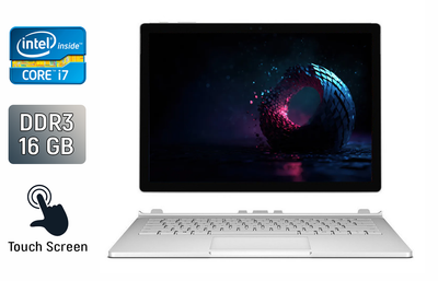 Ноутбук-трансформер Б-класс Microsoft Surface Book 2 / 15" (3240x2160) IPS Touch / Intel Core i7-8650U (4 (8) ядра по 1.9 - 4.2 GHz) / 16 GB DDR3 / 256 GB SSD / nVidia GeForce GTX 1060, 6 GB GDDR5, 192-bit / USB Type-C б/у