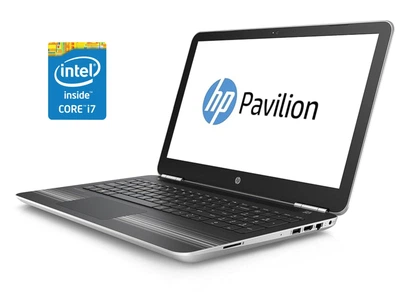 Ноутбук Б-класс HP Pavilion 15-au018wm / 15.6" (1366x768) TN Touch / Intel Core i7-6500U (2 (4) ядра по 2.5 - 3.1 GHz) / 12 GB DDR4 / 256 GB SSD / Intel HD Graphics 520 / WebCam б/у