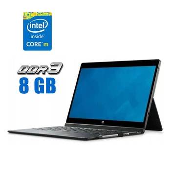 Нетбук Dell Latitude 7275 2-in-1 / 12.5" (1920x1080) IPS Touch / Intel Core m5-6Y57 (2 (4) ядра по 1.1 - 2.8 GHz) / 8 GB DDR3 / 400 GB SSD / Intel HD Graphics 515 / WebCam б/в