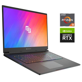 Игровой ультрабук Б-класса MainGear Vector Pro MG-VCP17A / 17,3" (2560x1440) IPS / AMD Ryzen 9 5900HX (8 (16) ядер по 3.3 - 4.6 GHz) / 16 GB DDR4 / 1000 GB SSD NVMe / nVidia GeForce RTX 3070, 8 GB GDDR6, 256-bit / WebCam б/у