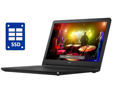 Ноутбук Dell Inspiron / 15.6" TN / Core i3-7100U (2(4) ядра по 2.4GHz) / 4GB DDR4 / 240GB SSD / HD Graphics 620 / WebCam / DWD-ROM / Win 10 Home б/в