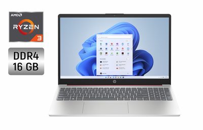 Ультрабук HP 15-ef2 / 15.6" (1920x1080) IPS / AMD Ryzen 3 5300U (4 (8) ядра по 2.6 - 3.8 GHz) / 16 GB DDR4 / 256 GB SSD / Radeon RX Vega 6 / WebCam б/у
