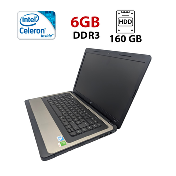 Ноутбук HP 630 / 15.6" (1366x768) TN / Intel Celeron B800 (2 ядра по 1.5 GHz) / 6 GB DDR3 / 160 GB HDD / Intel HD Graphics / WebCam б/у