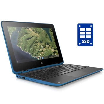 Ультрабук-трансформер HP Chromebook x360 11 G2 EE / 11.6" (1366x768) IPS Touch / Intel Celeron N4100 (4 ядра по 1.1 - 2.4 GHz) / 8 GB DDR4 / 64 GB eMMC / Intel UHD Graphics 600 / WebCam / ChromeOS б/у