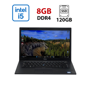 Ультрабук Dell Latitude 7490 / 14" (1920x1080) IPS / Intel Core i5-8350U (4 (8) ядра по 1.7 - 3.6 GHz) / 8 GB DDR4 / 120 GB SSD / Intel UHD Graphics 620 / NoWebCam б/у