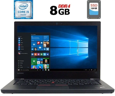 Ультрабук Б-клас Lenovo ThinkPad T470 / 14" (1920x1080) IPS / Intel Core i5-6300U (2 (4) ядра 2.4 - 3.0 GHz) / 8 GB DDR4 / 128 GB SSD / Intel HD Graphics 520 / WebCam / Fingerprint б/в