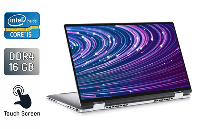 Ультрабук-трансформер Dell Latitude 9520 / 15.6" (1920x1080) IPS Touch / Intel Core i5-1145G7 (4 (8) ядра по 2.6 - 4.4 GHz) / 16 GB DDR4 / 256 GB SSD / Intel Iris Xe Graphics / WebCam / Windows 11 б/у