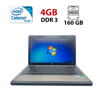 Ноутбук HP 630 / 15.6" (1366x768) TN / Intel Celeron B800 (2 ядра по 1.5 GHz) / 4 GB DDR3 / 160 GB HDD / Intel HD Graphics / WebCam б/у