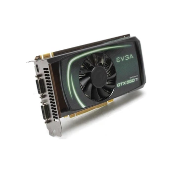 Дискретна відеокарта EVGA GeForce GTX 550 Ti, 2 GB GDDR5, 192-bit / 1x mini-HDMI, 2x DVI б/в