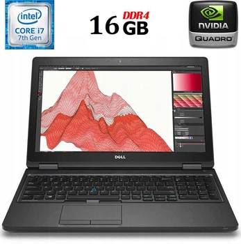 Рабочая станция Б-класс Dell Precision 3520 / 15.6" PS / Intel Core i7-7820HQ (4(8) ядра по 2.9-3.9GHz) / 16GB DDR4 / 256GB SSD / Quadro M620, 2GB GDDR5, 128-bit / WebCam / HDMI / Win 10 б/у
