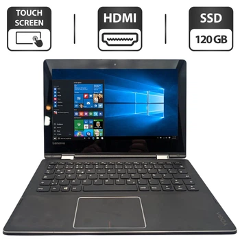 Нетбук Lenovo Yoga 310-11 / 11.6" (1366x768) TN Touch / Intel Celeron N3350 (2 ядра по 1.1 - 2.4 GHz) / 4 GB DDR3 / 120 GB SSD / Intel HD Graphics 500 / WebCam б/у
