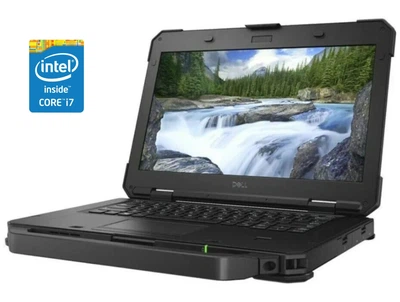 Захищений ноутбук Dell Latitude 5420 Rugged / 14" (1920x1080) IPS Touch / Intel Core i7-8650U (4 (8) ядра по 1.9 - 4.2 GHz) / 16 GB DDR4 / 256 GB SSD / AMD Radeon RX 540, 2 GB GDDR5, 128-bit / WebCam / Win 10 Pro / Две АКБ б/у